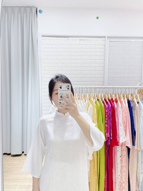 Áo dài trắng big size AD21