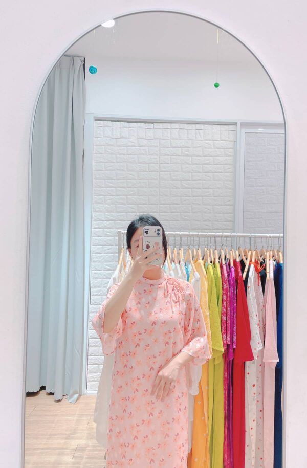 Áo dài cổ lệch 4 tà big size AD20