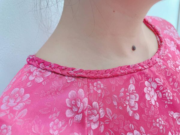 Áo dài cổ tròn thắt bím big size AD17 - Ảnh 2