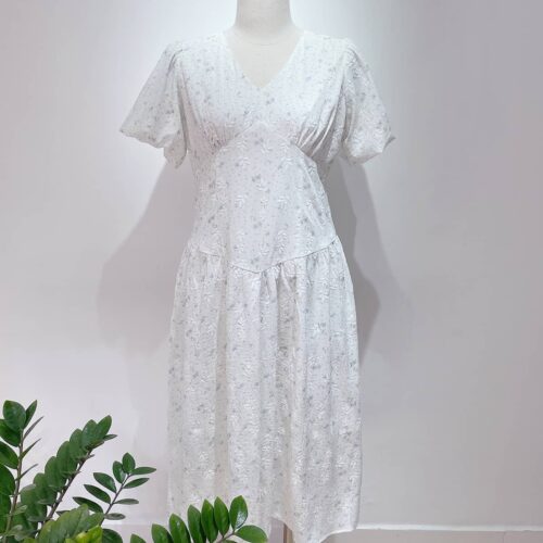 Đầm hoa dáng dài tay bí big size D113
