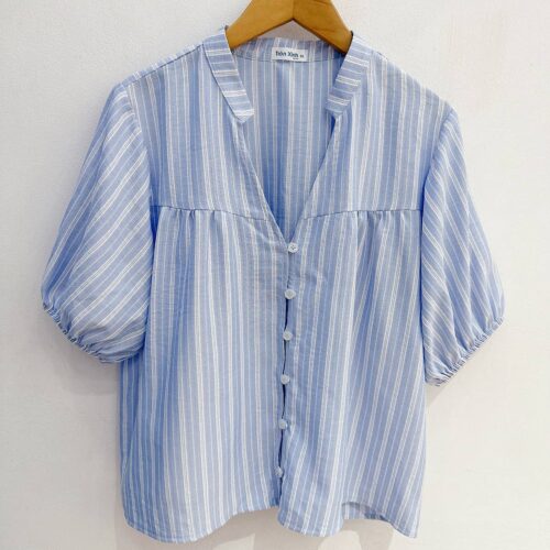 Alternative view of Áo Kiểu Big Size Hàn Quốc Cổ V Cách Điệu A86