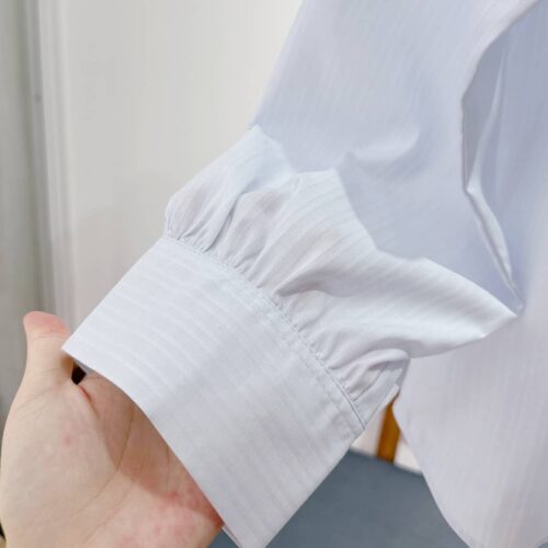 Alternative view of Korean-style plus-size stand collar shirt A87