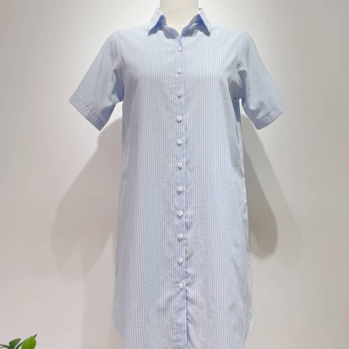 Đầm sơ mi dáng dài suông big size D119