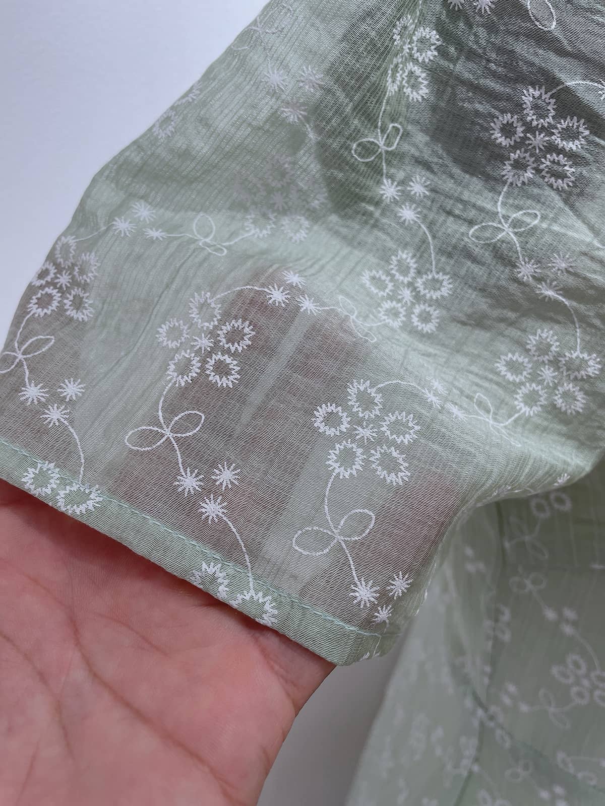 Đầm dáng dài xanh mint nút bọc big size D121 - Ảnh 5