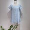 Đầm big size thêu hoa ánh kim tay bí D122